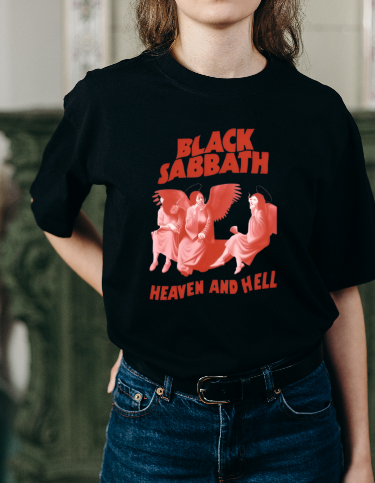 Black Bath: Heaven and Hell Cotton T-Shirts for Women